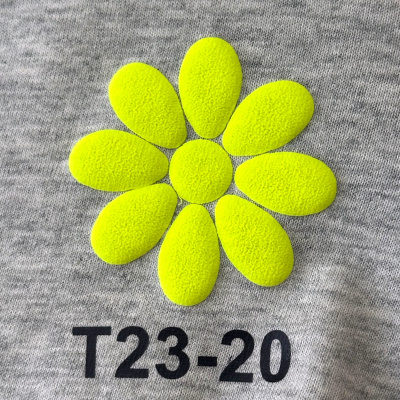 Арт. T23-20. Желтая неоновая PUFF пленка. Вспухает после принта. Подложка клейкая. Ширина 50 см.